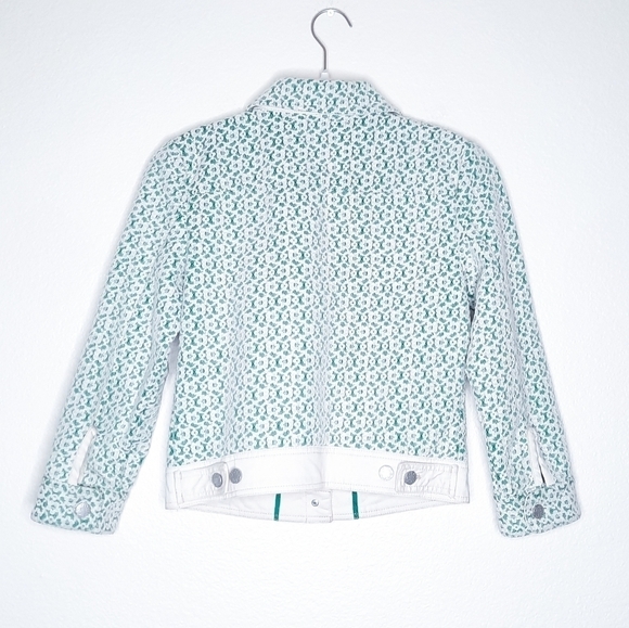 Anthropologie Cartonnier Lattice Meadow Green Lace Jacket XS​ - Picture 3 of 5